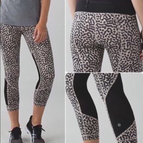 Leopard Print Lululemon Crop Leggings 